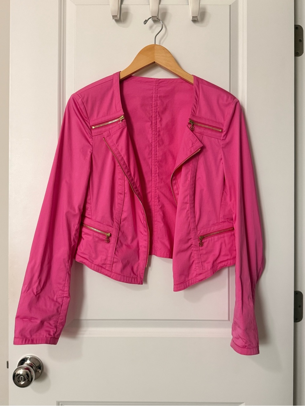 Basler Bright Pink Lightweight Zip-Pocket Jacket